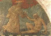 UCCELLO, Paolo Creation of Adam oil painting